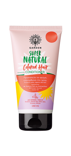 Garden of Panthenols Supernatural Conditioner Colored Hair Κρέμα Μαλλιών για βαμμένα μαλλιά με Πράσινο Τσάι και Καστορέλαιο 150ml